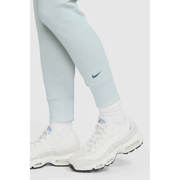 NWT Nike Sportswear Everyday Waffle Knit High Waist Leggings Mineral Teal Sz XS - Picture 2 of 6